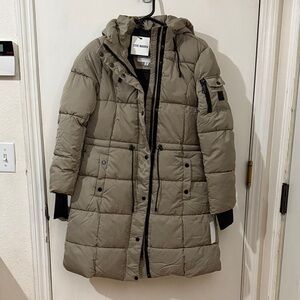 Steve Madden Women's Khaki Puffer Jacket